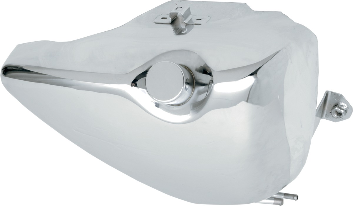 Drag Specialties Oil Tank Chrome Steel For Harley-Davidson Sportster - Chrome oil tank with cap For Harley-Davidson Sportster - Click Image to Close