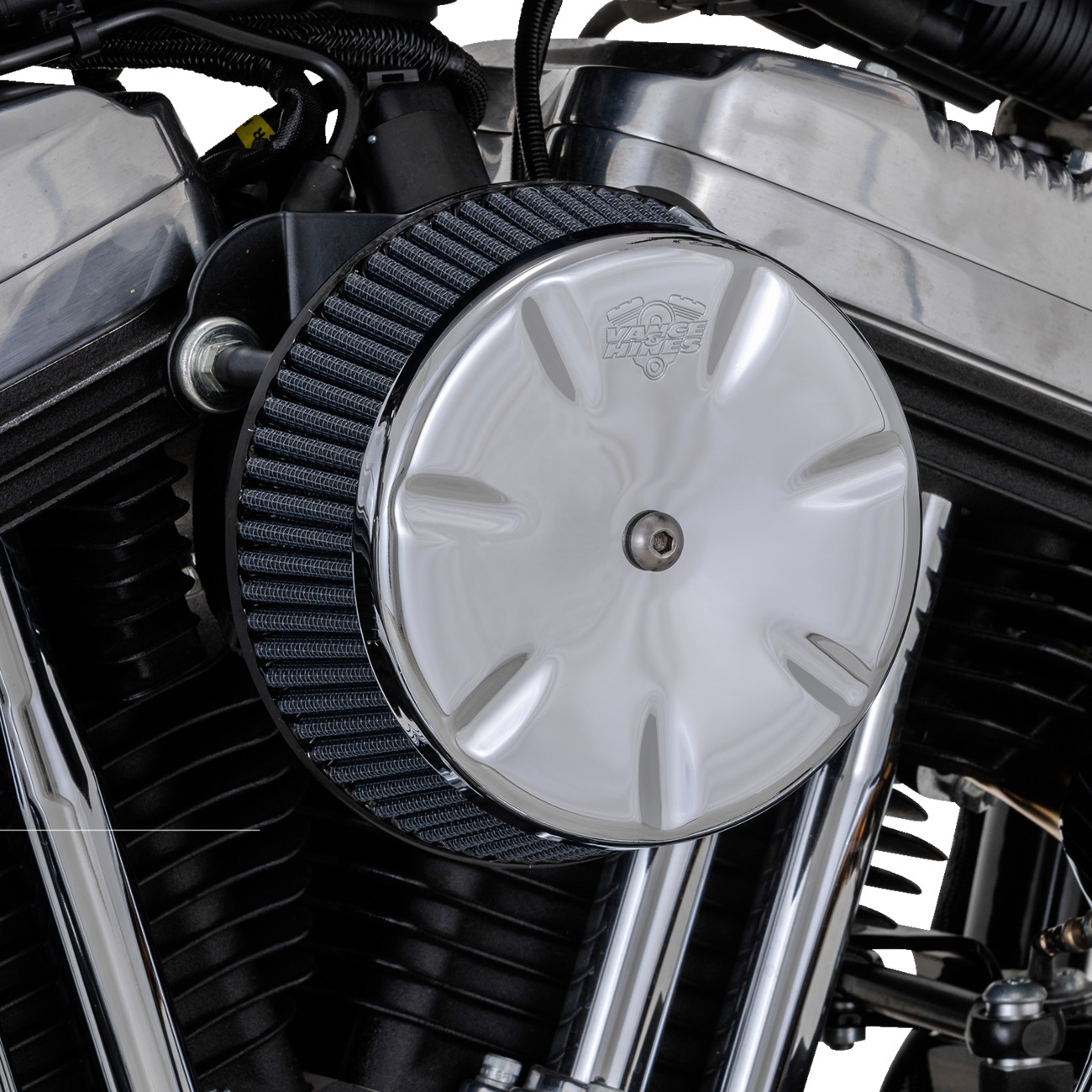 Vance & Hines VO2 Eliminator Air Intake Chrome for HD M8 - Click Image to Close