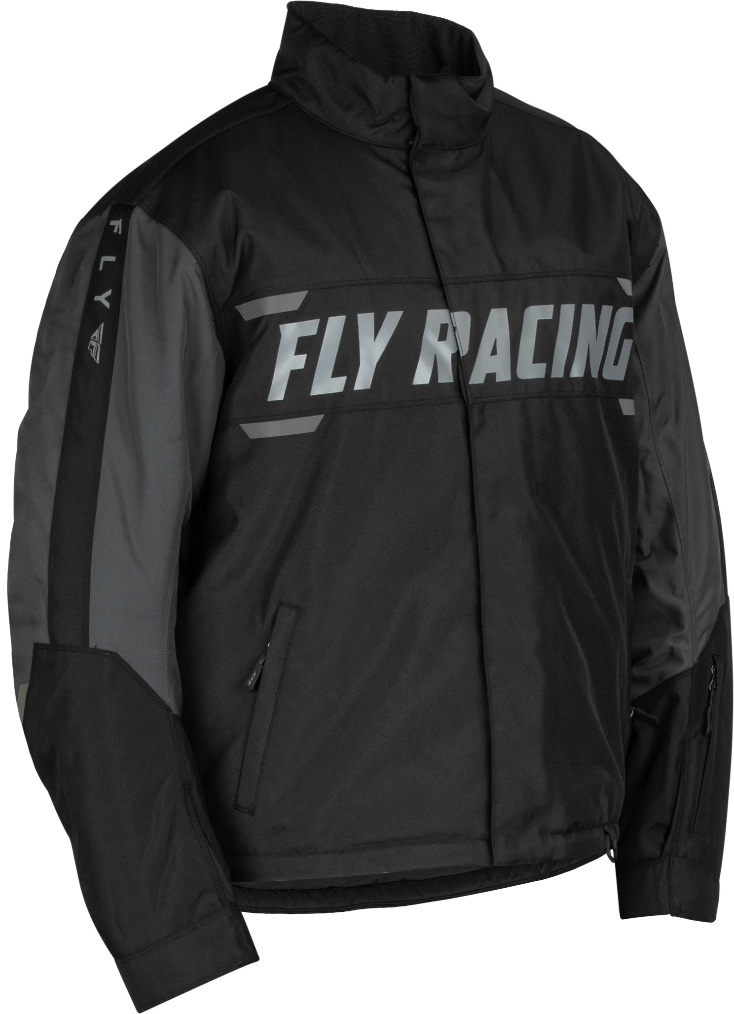 Fly Racing Outpost Jacket Black/Grey Large - Weatherproof snow jacket, Black/Grey, Large - Click Image to Close