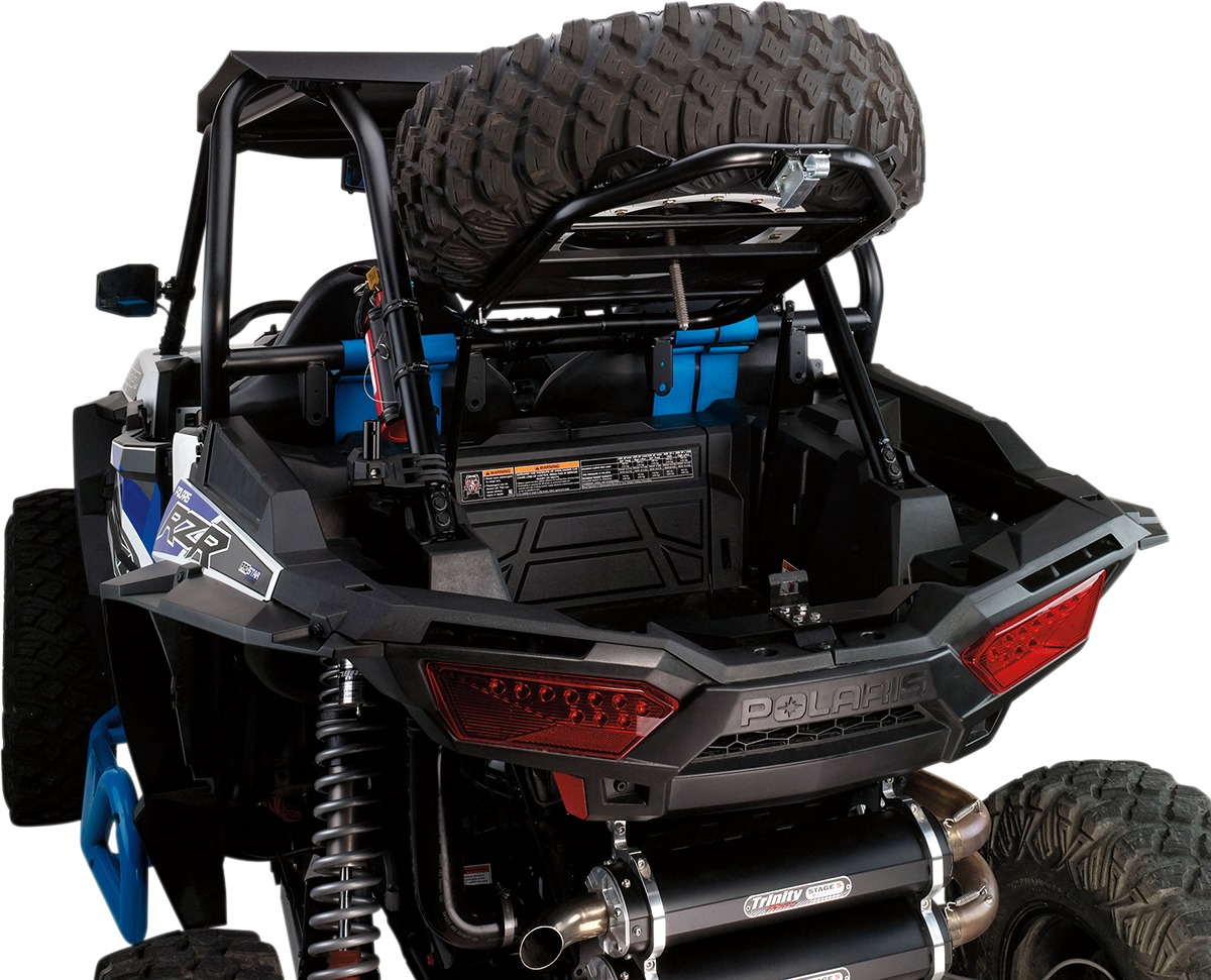 Lift-Up Spare Tire Carrier - For Polaris RZR XP 1000 - Click Image to Close