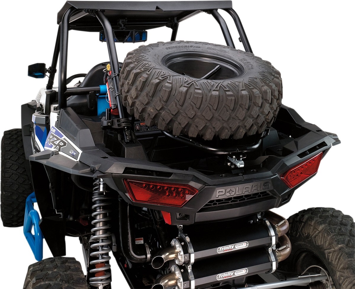 Lift-Up Spare Tire Carrier - For Polaris RZR XP 1000 - Click Image to Close