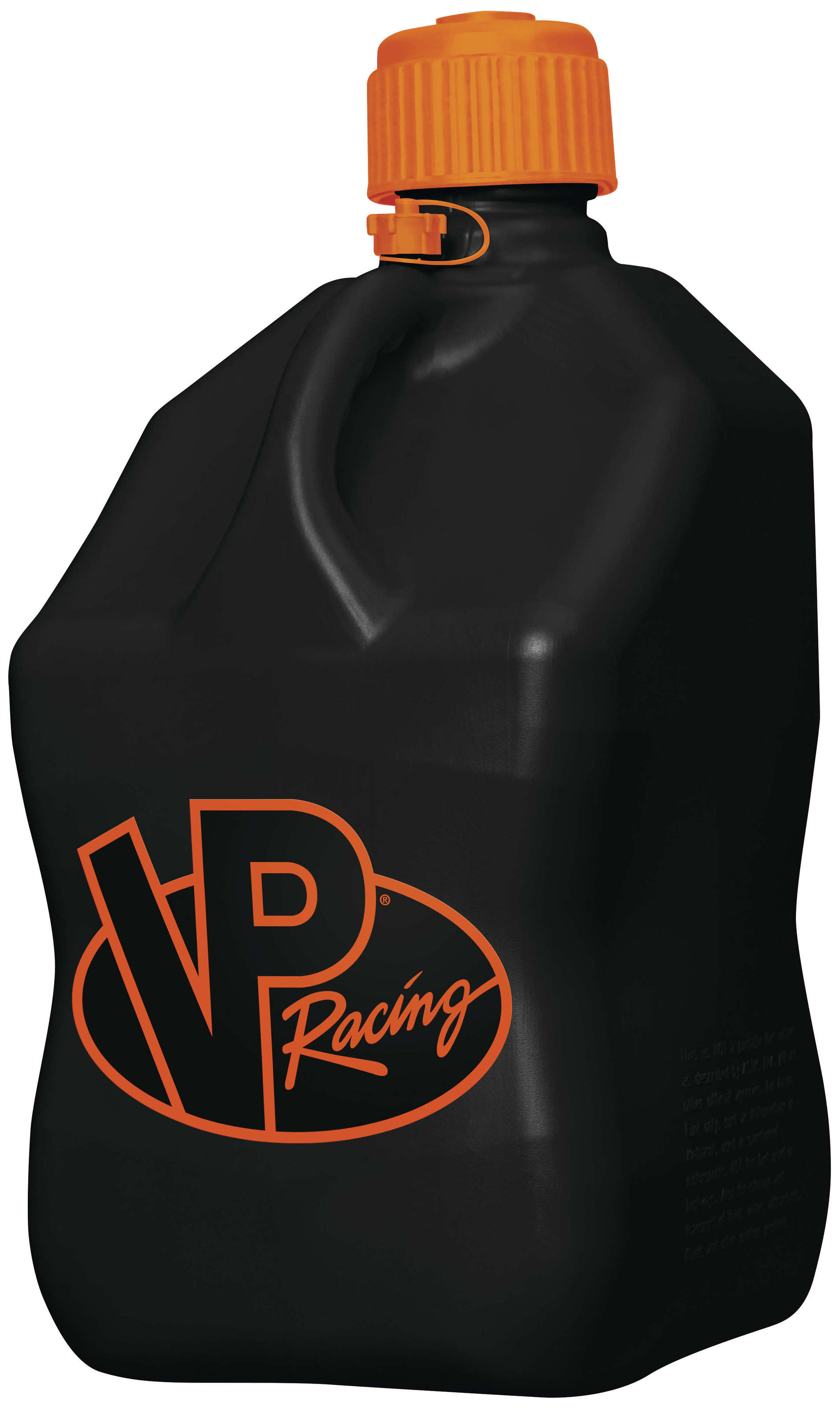 5.5 Gallon Motorsports Fluid Container - "V-Twin" - Black Jug & Orange Top - Click Image to Close