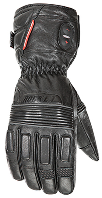 Joe Rocket Rocket Burner Leather Heated Gloves Black XL Men's - Heated leather gloves, Black, XL, Men's - Click Image to Close