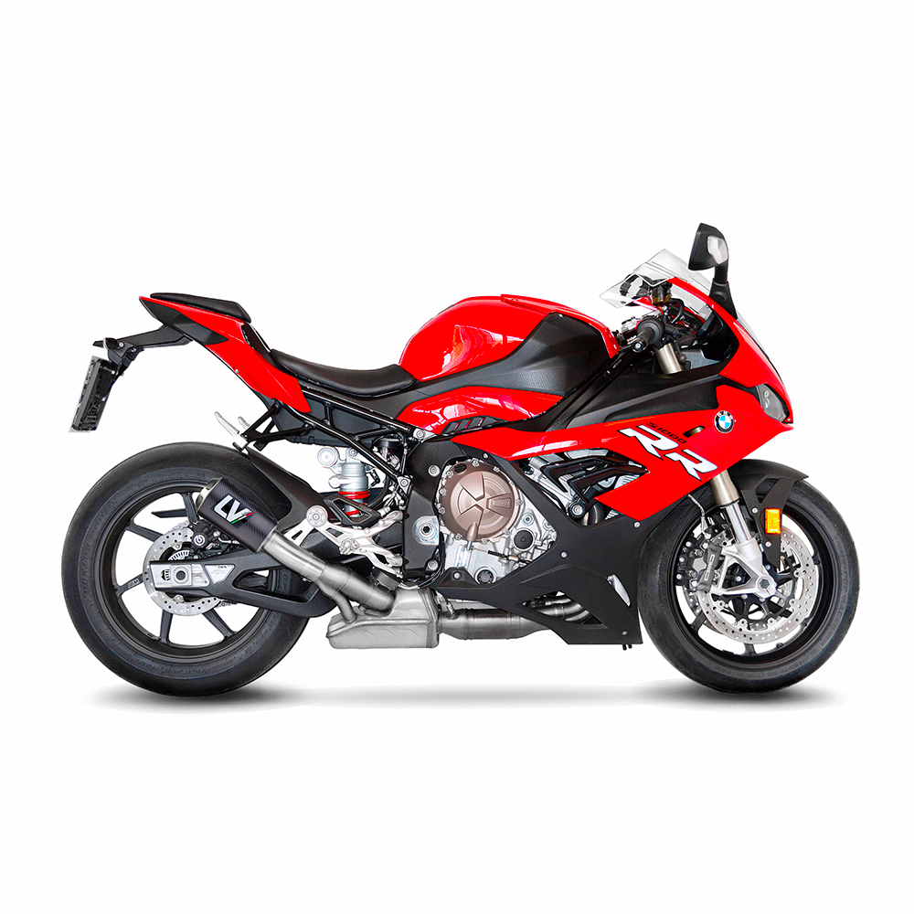 LV-10 Carbon Fiber Slip On Exhaust - For 20-23 BMW S1000RR & 21-23 S1000R - Click Image to Close