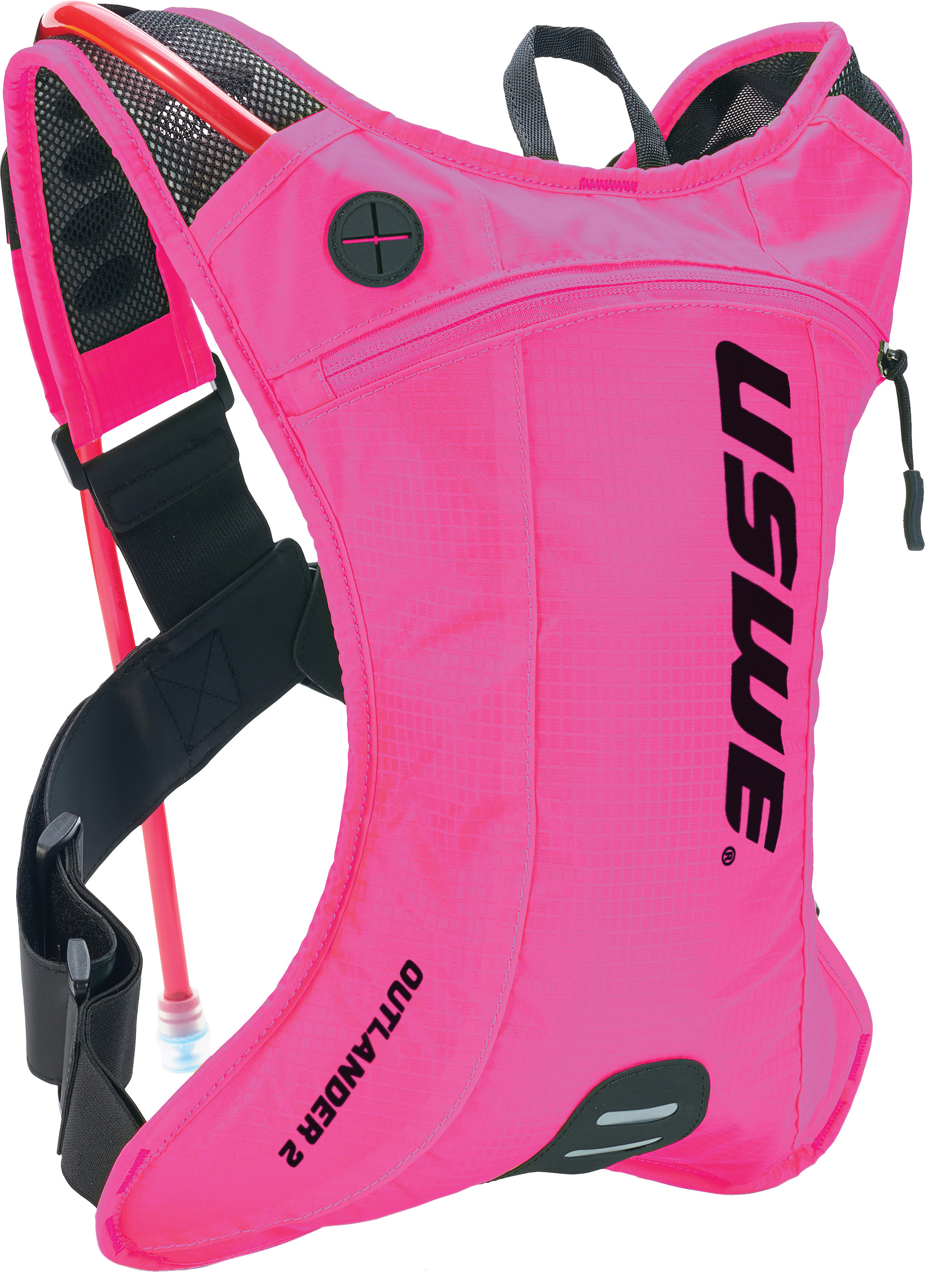 Outlander 2 1.5L Hydration System w/ Elite Bladder & Fixed Tube - Race Pink - Click Image to Close