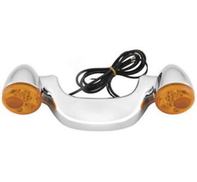 Rear Light Bar With Signals Amber Turn Signals & Lenses - Click Image to Close