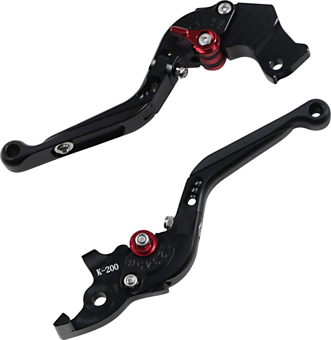 MGP Mechanical Brake/Clutch Lever Set - Black - For 14-19 KTM RC390 - Click Image to Close