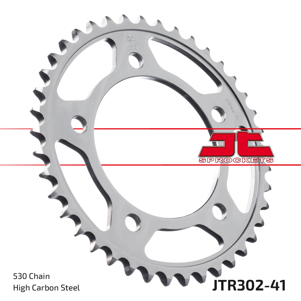 Steel Rear Sprocket - 41 Tooth 530 - For CB/R Superhawk Firestorm/Blade - Click Image to Close