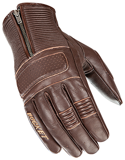 Joe Rocket Cafe Racer Gloves Brown Mens 3XL - Brown leather mens gloves, size 3XL - Click Image to Close
