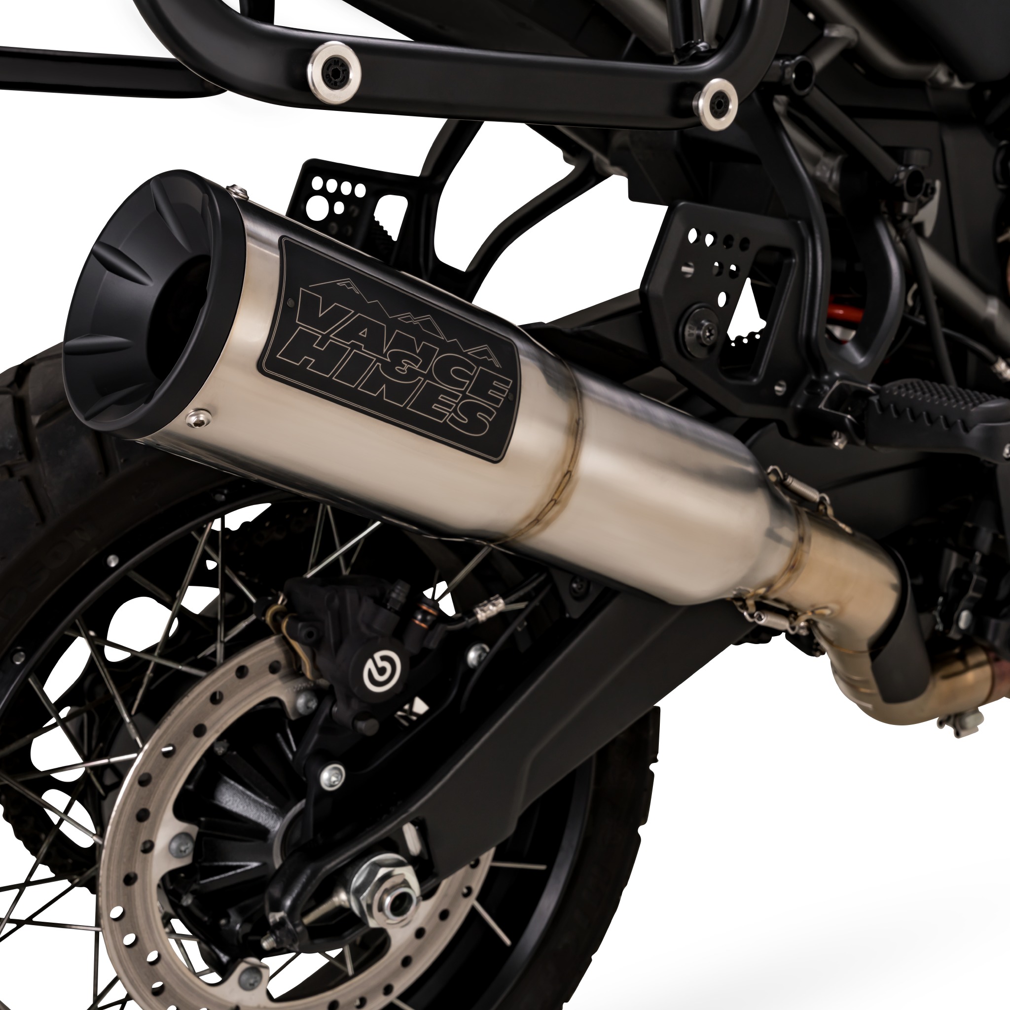 Adventure Hi-Output 450 Slip On Exhaust Muffler - For H-D RA1250 Pan America - Click Image to Close