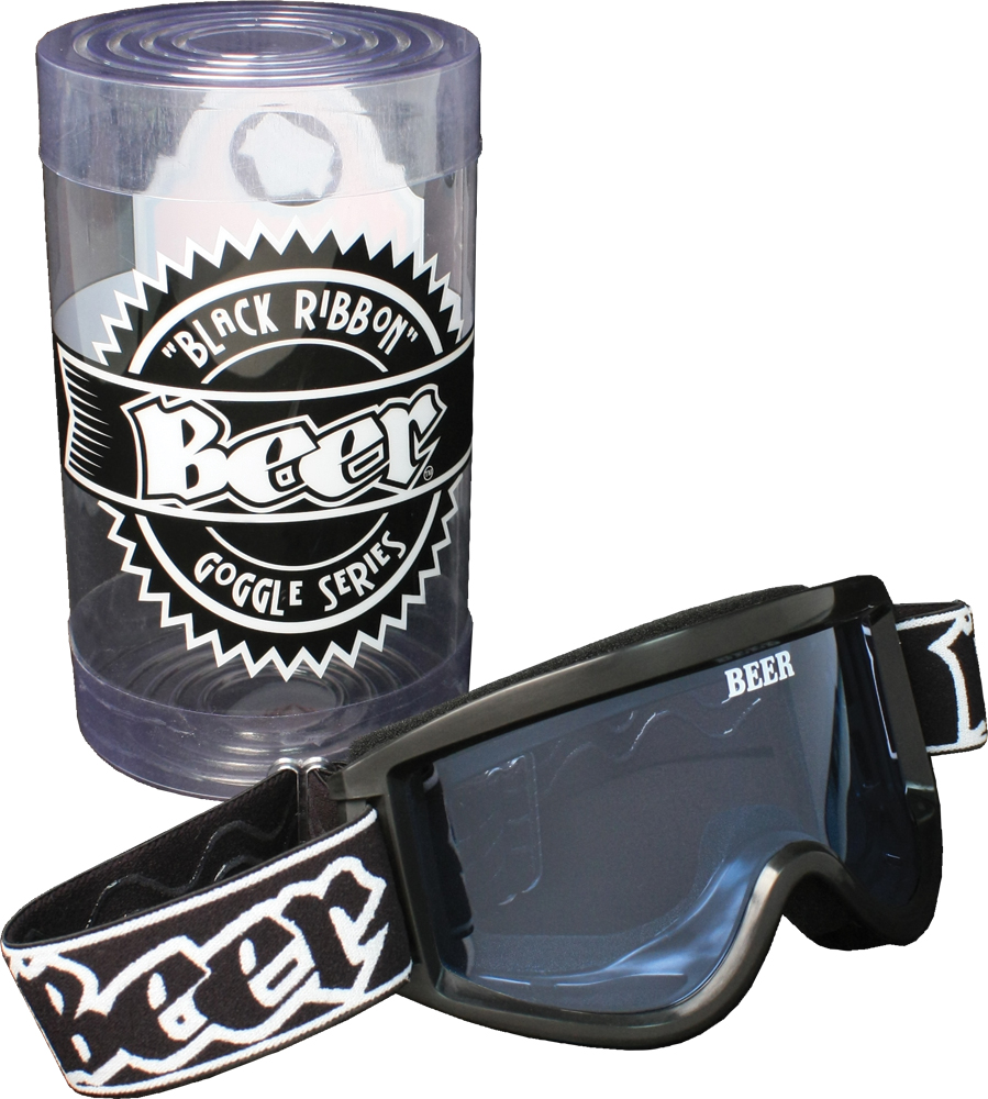 "Dry" Beer Goggles - Black Ribbon - MX/ATV Riding Goggle - Click Image to Close