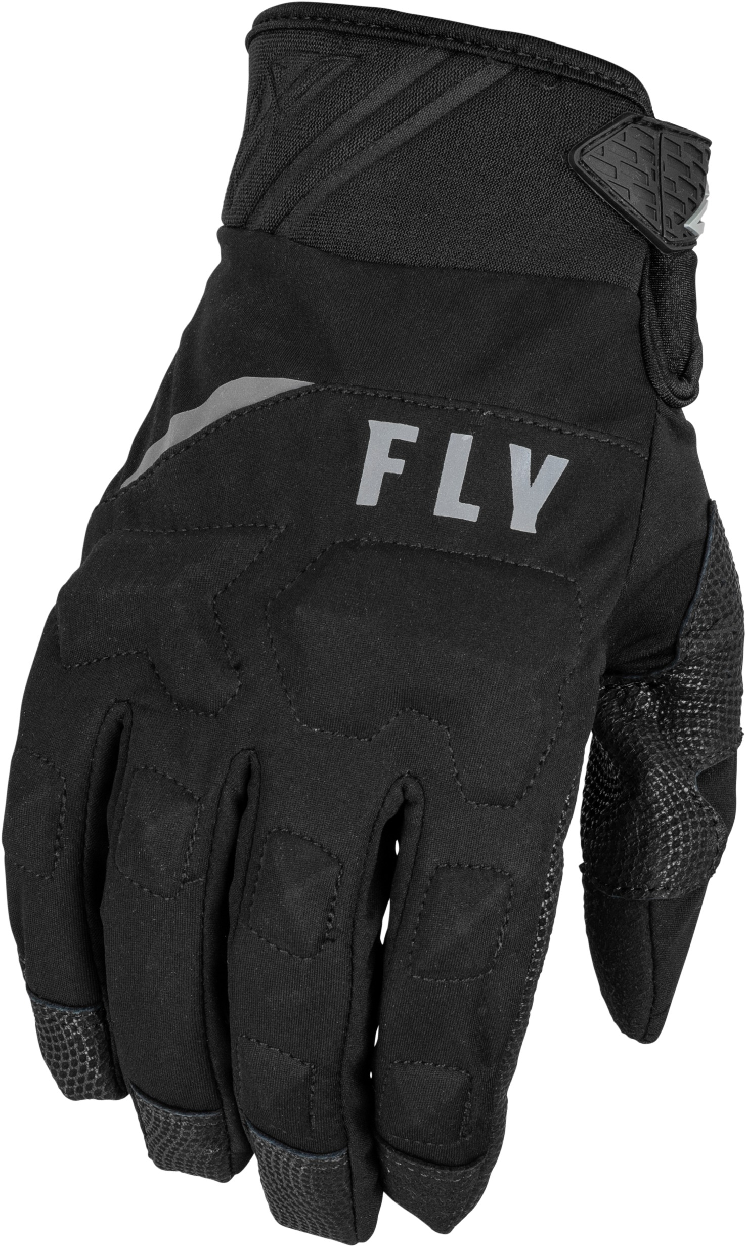 Fly Racing Youth Boundary Gloves Black Youth Large - Weatherproof snow gloves for youth riders - Click Image to Close