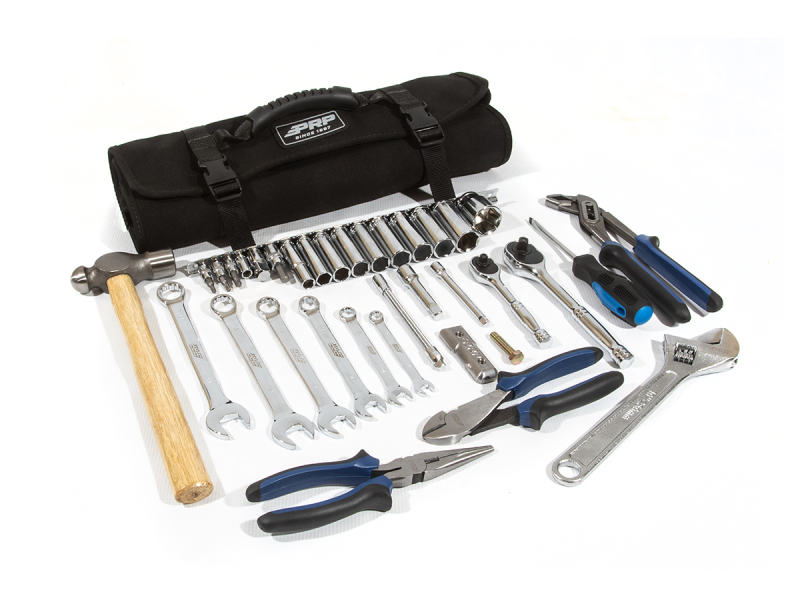 PRP Powersport Roll Up Tool Bag with 36pc Tool Kit - Roll up tool kit for RZR and other UTVs - Click Image to Close