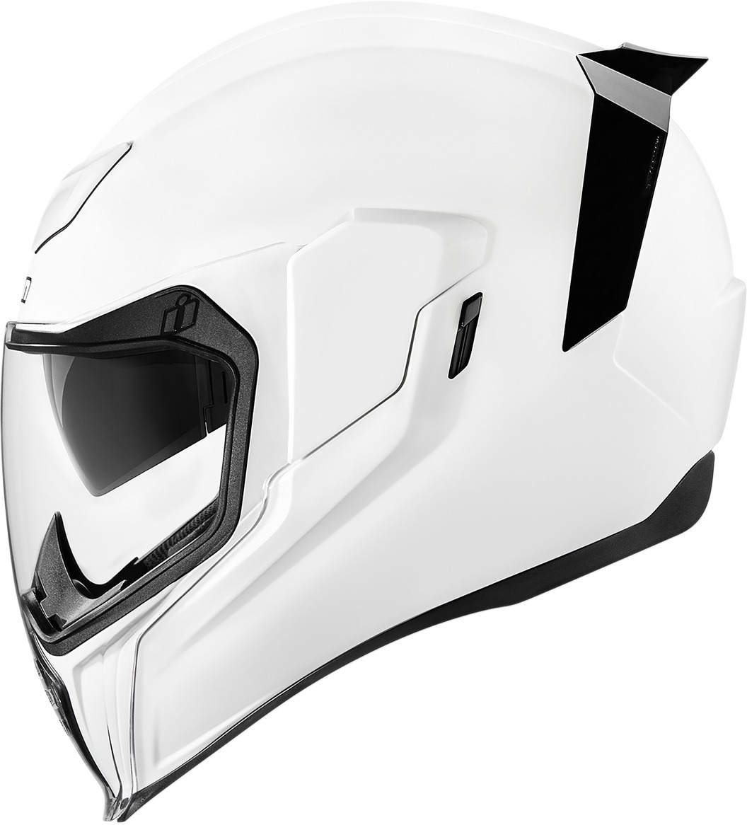 Airflite Full Face Helmet - Gloss White Large - Click Image to Close
