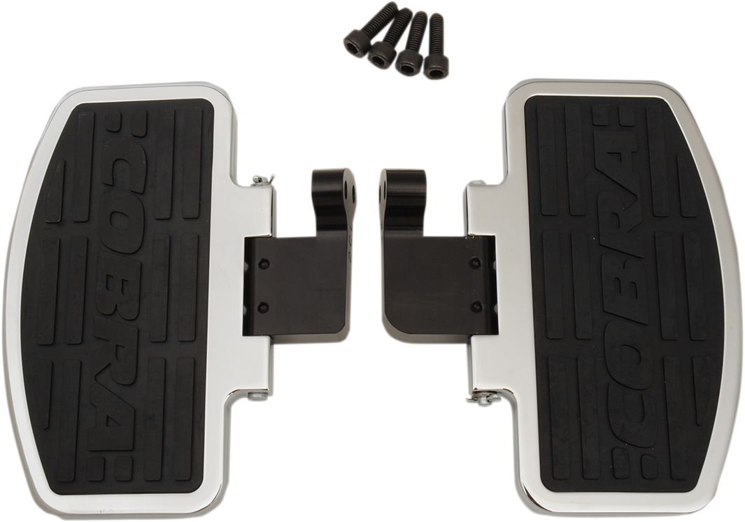 Cobra Chrome Boulevard Passenger Floorboards Fits Vstar 1100 - Click Image to Close