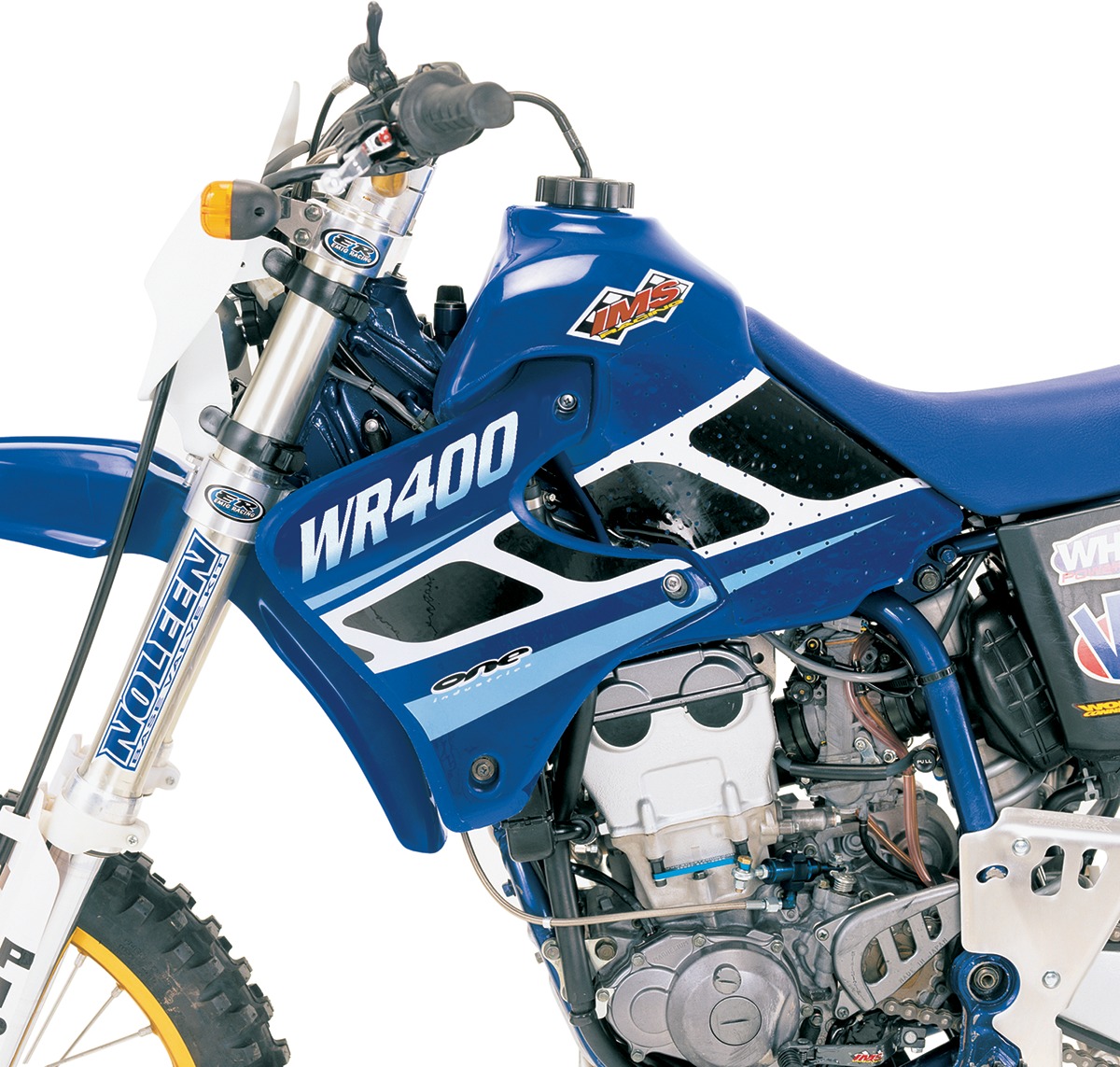 IMS 4.0 Gal Large-Capacity Gas Tank Blue Fits YZ400F - Click Image to Close