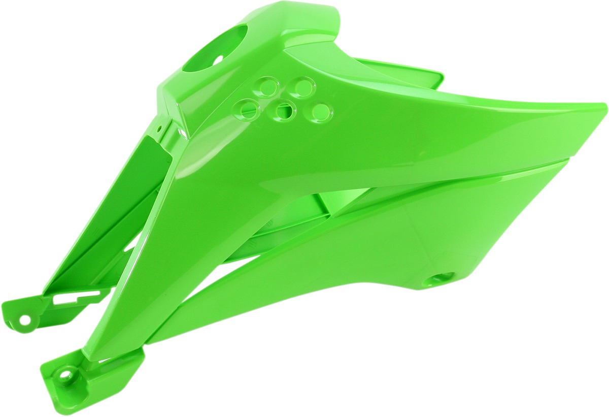 UFO Radiator Shrouds Green Fits Kawasaki KLX110 - Click Image to Close