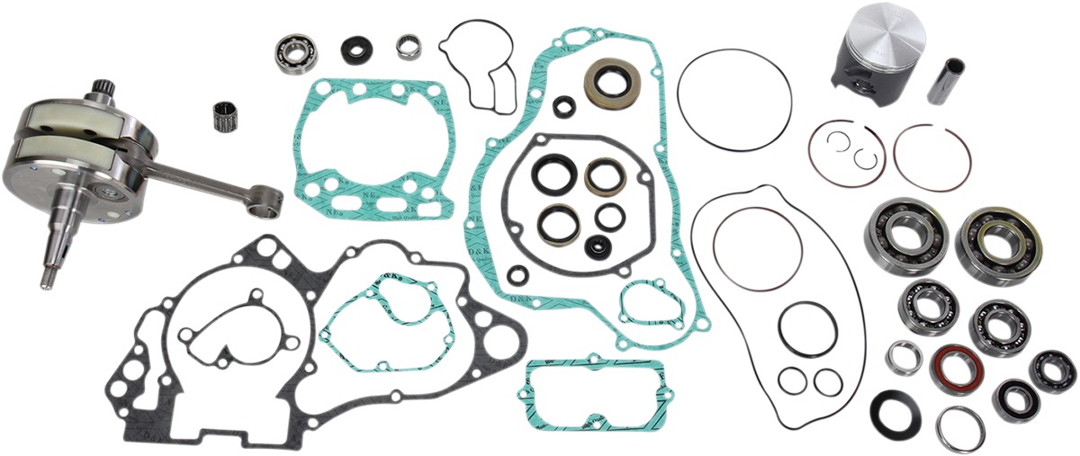 Engine Rebuild Kit w/ Crank, Piston Kit, Bearings, Gaskets & Seals - 03-04 RM250 - Click Image to Close