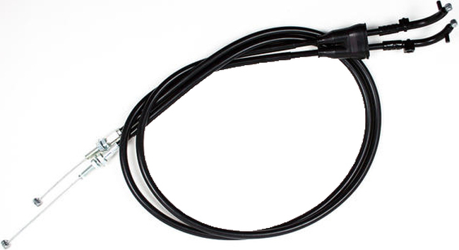 Black Vinyl Throttle Cable Set - Yamaha YZ250F/426F WR250F/400F/426F - Click Image to Close
