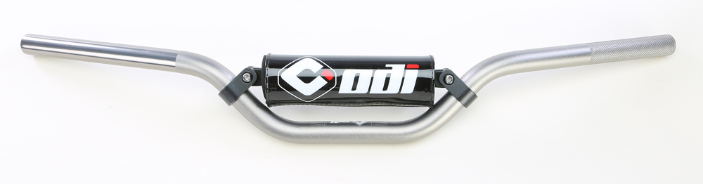 7/8" Braced Aluminum Handlebar Silver - KTM 50SX OEM Bend - Click Image to Close
