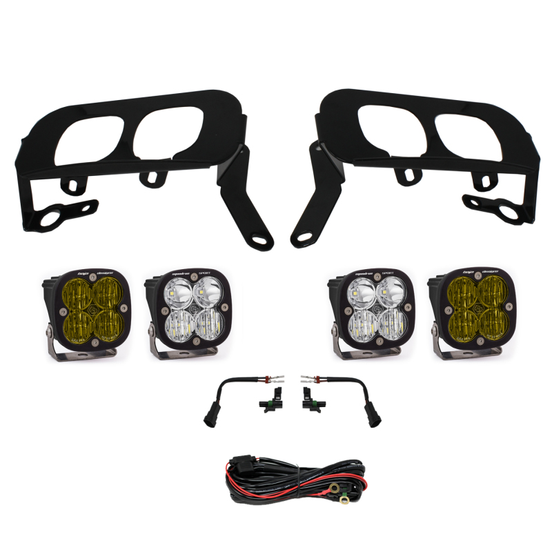 Baja Designs White Fog Pocket Kit - Amber Fits 2014-2015 Silverado 1500 - Click Image to Close