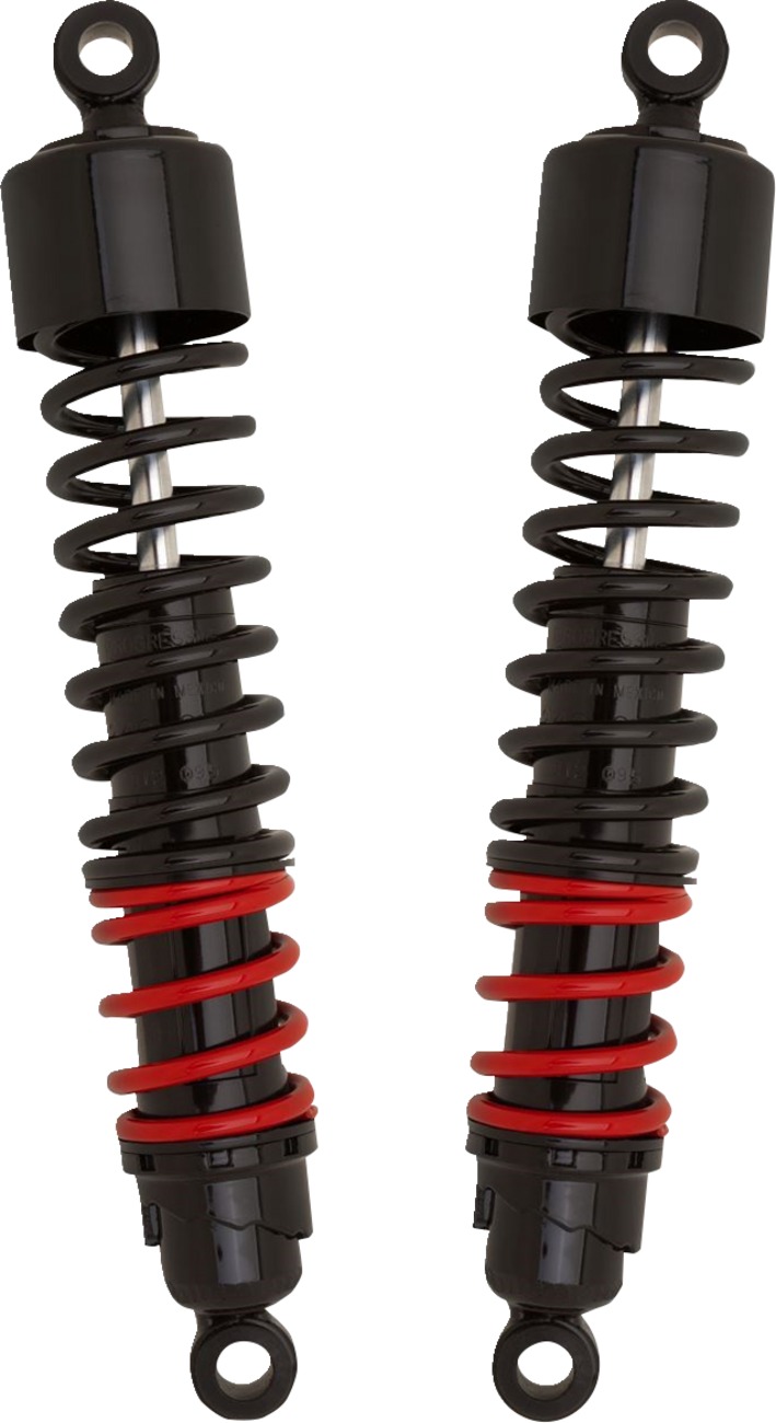 Burly Stiletto Shocks 13" Black Fits Honda Rebel - Click Image to Close