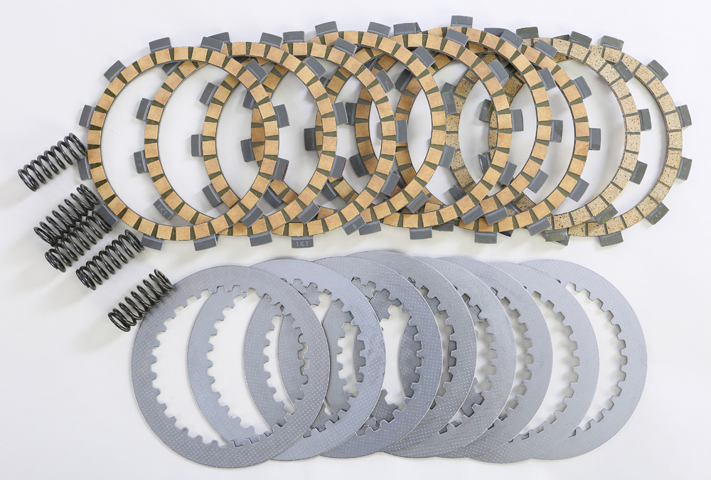 Complete Clutch Plate Set w/Springs - For 01-13 Yamaha YZ250F WR250F - Click Image to Close