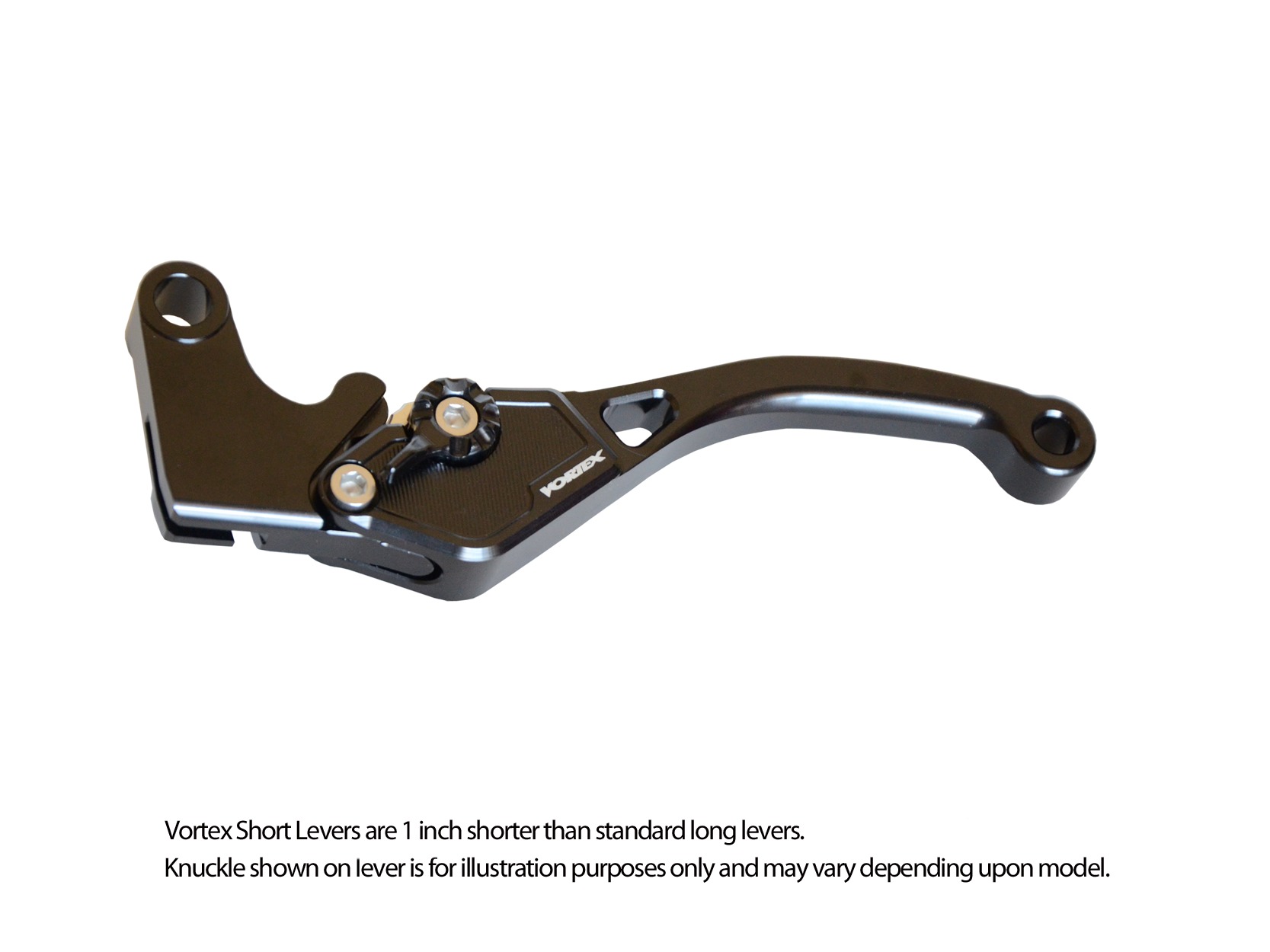 V3 2.0 Black Shorty Clutch Lever - For Ducati, Aprilia Models - Click Image to Close