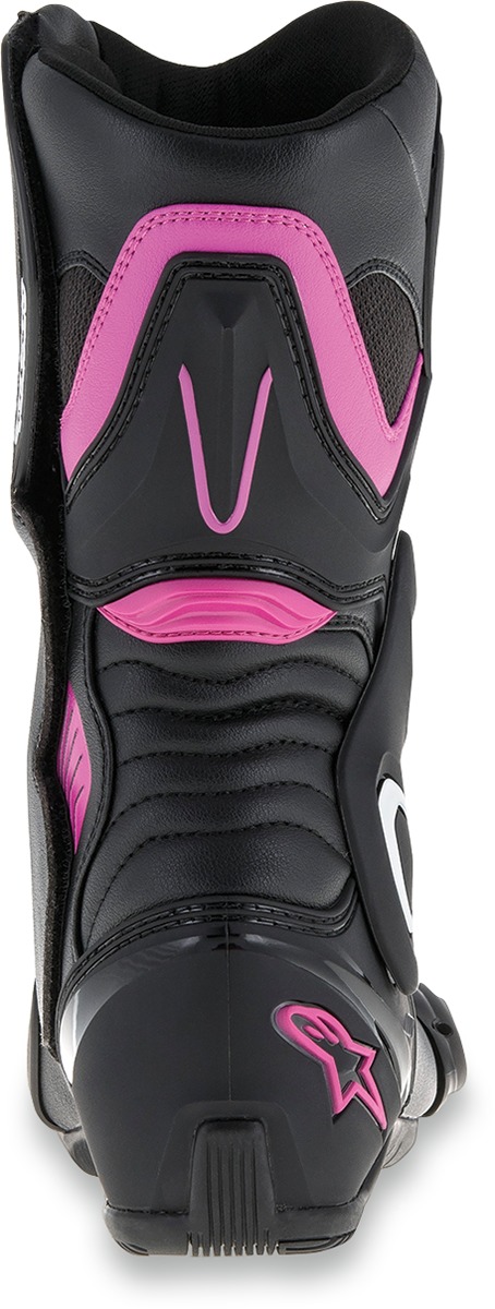 Women's SMX6 Vented Street Riding Boots Black/Pink/White US 6 - Click Image to Close
