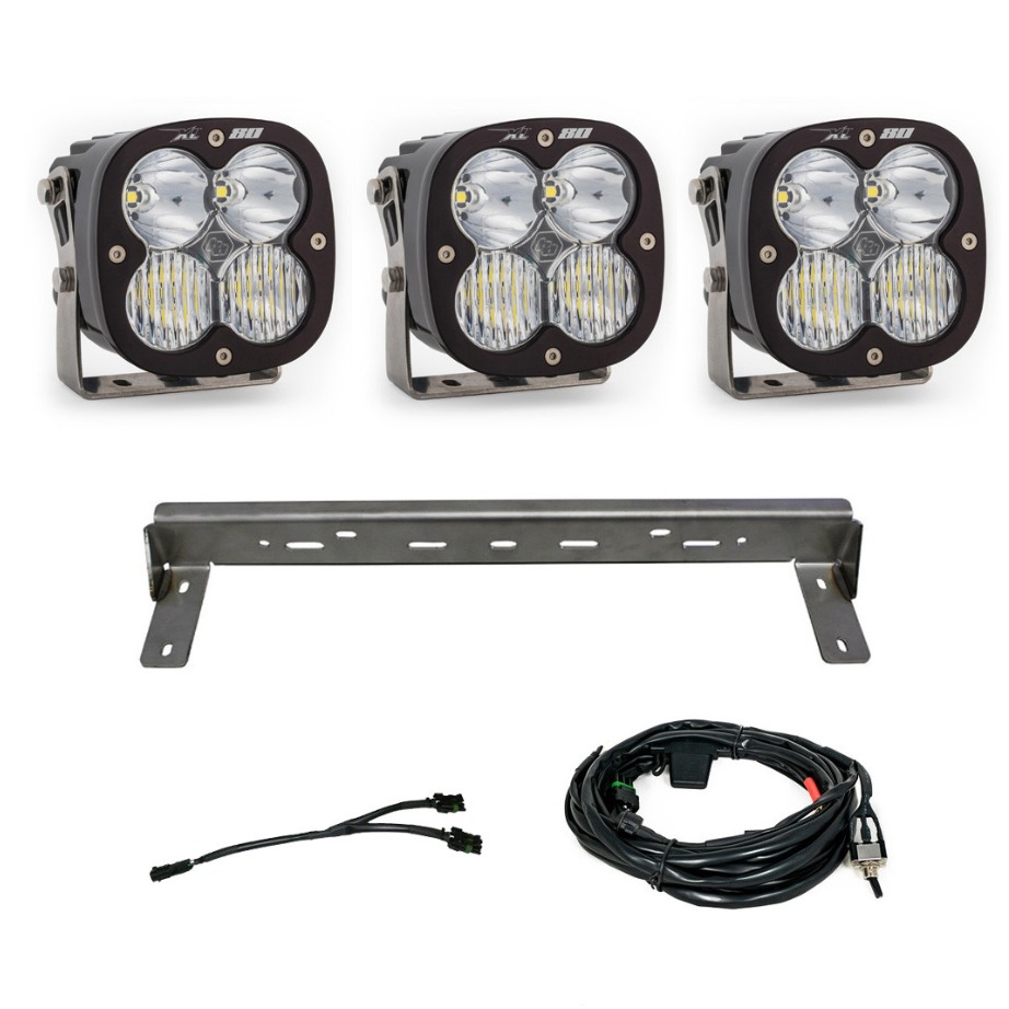 Baja Designs XL80 LED Bumper Kit Fits 15-19 Chevy Silverado 2500/3500HD - Fits 15-19 Silverado 2500/3500HD - Click Image to Close