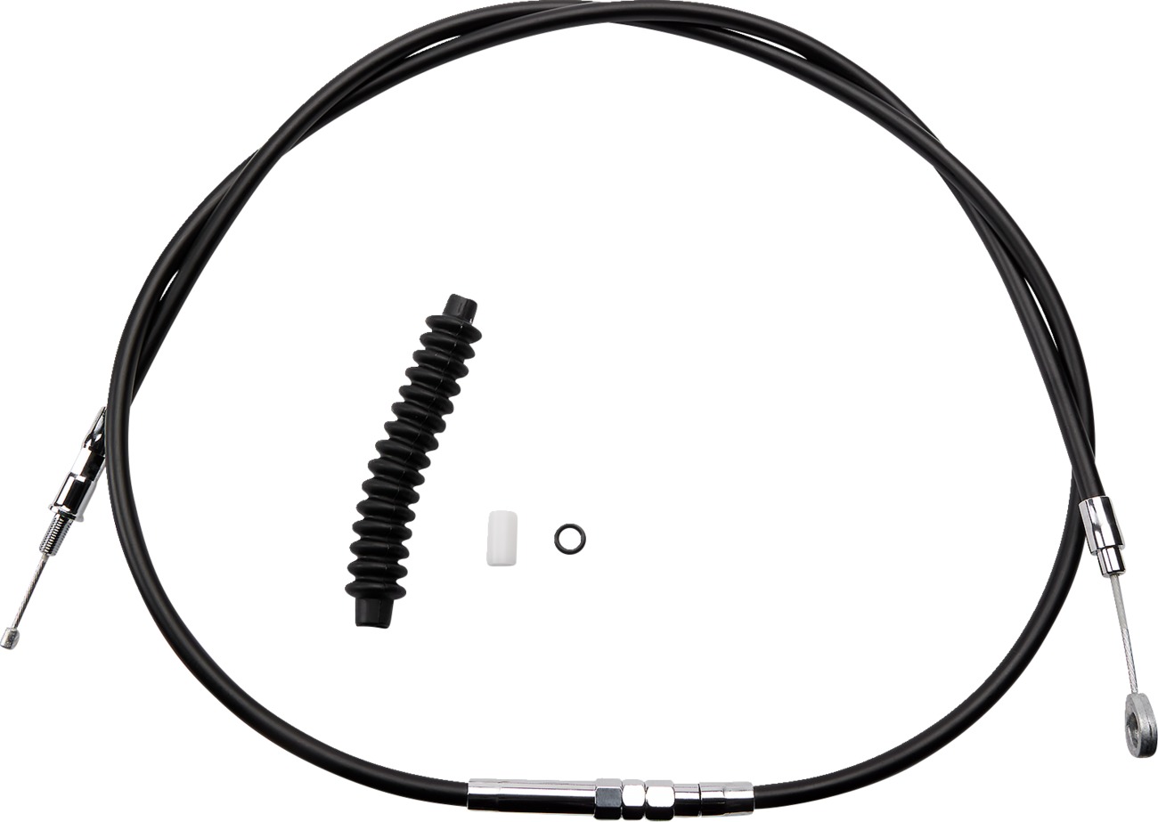 Drag Specialties Black Vinyl Clutch Cable Standard For Dyna Models - Clutch cable for Harley-Davidson Dyna models - Click Image to Close