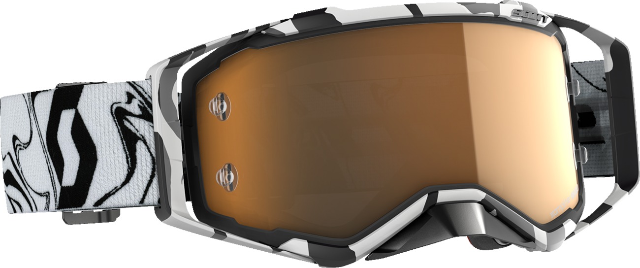 Scott Prospect Amplifier Goggle Marble Black/White Gold Lens - Click Image to Close
