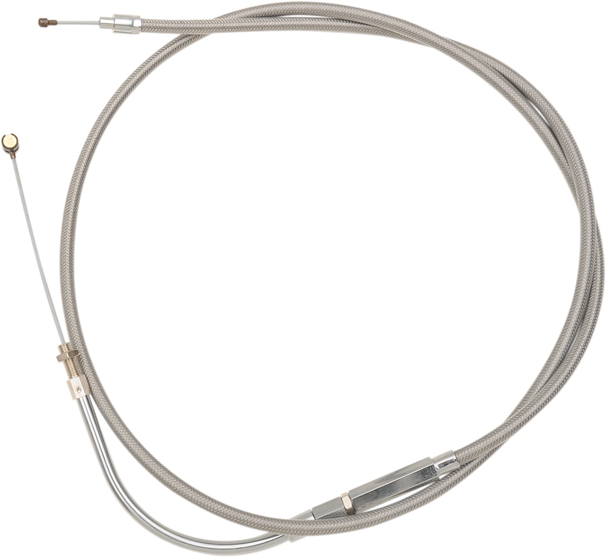 Barnett Stainless Steel Clutch Cable Silver Victory Hammer Kingpin Vegas - Clutch cable For Victory Hammer, Kingpin, Vegas - Click Image to Close