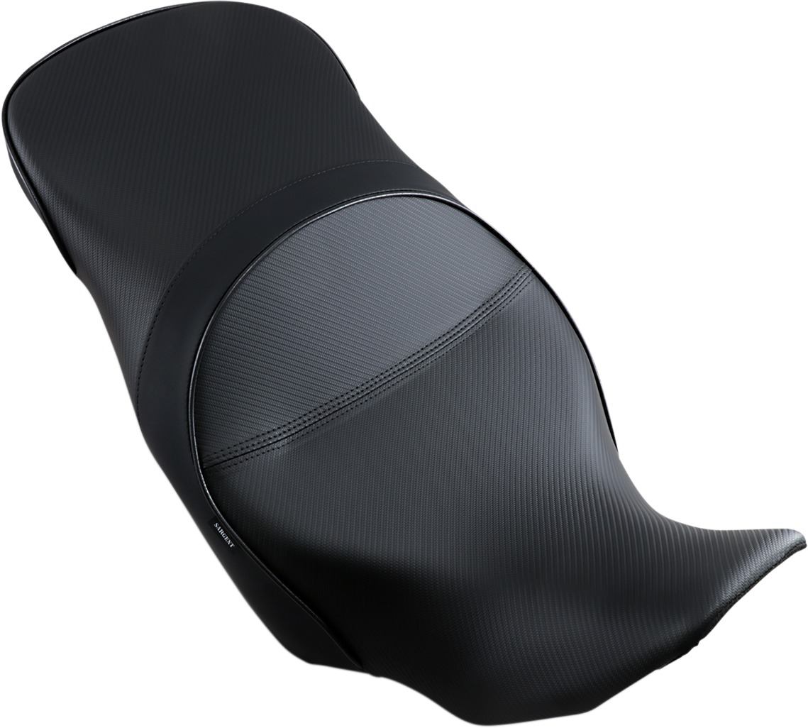 World Sport Performance Plain CarbonFX Vinyl Solo Seat Low - VStrom - Click Image to Close