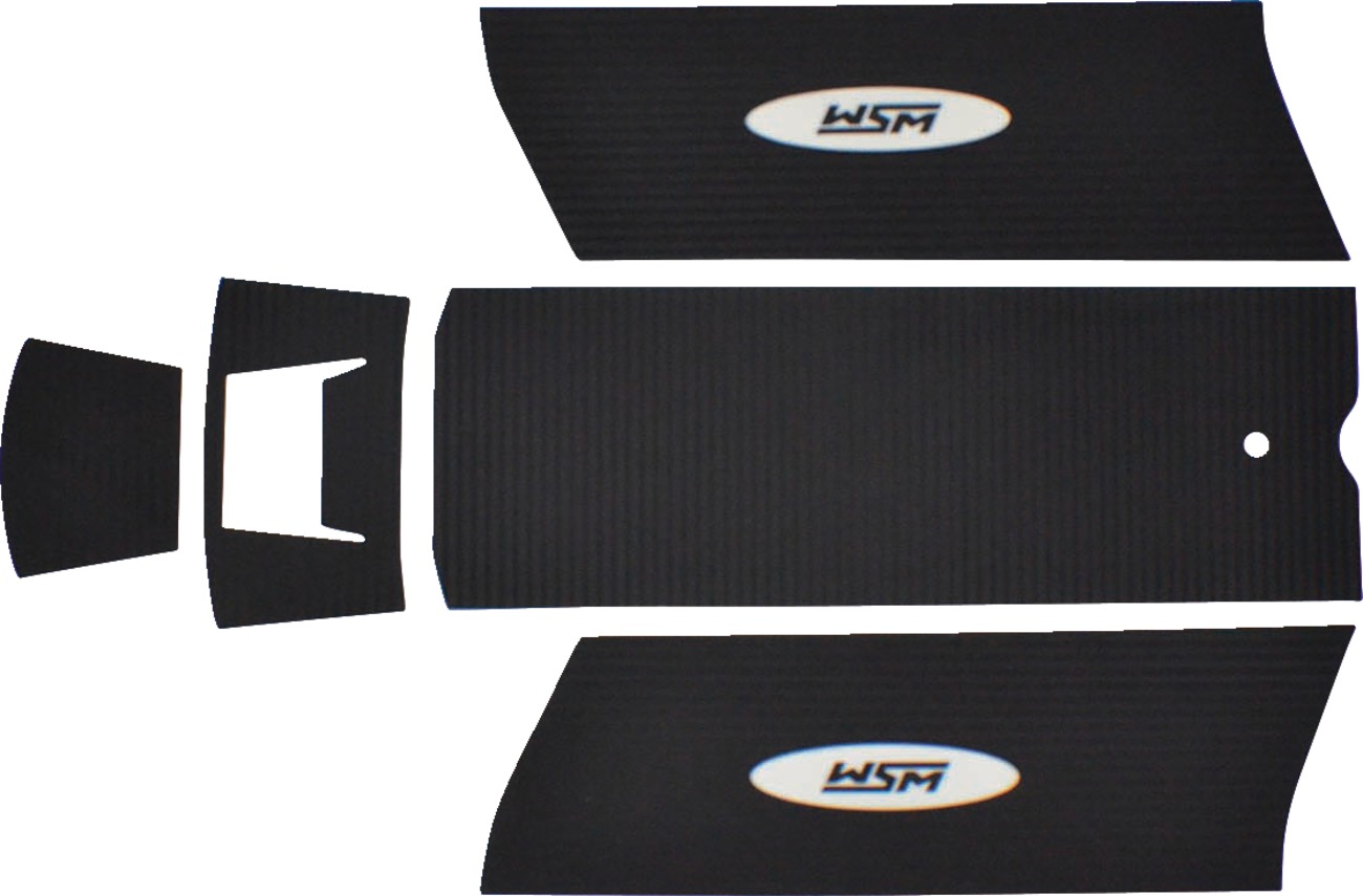 WSM Traction Mat Set Black For Kawasaki JS300 JS440 JS550 - Black traction mats for Kawasaki JS300 JS440 JS550 - Click Image to Close