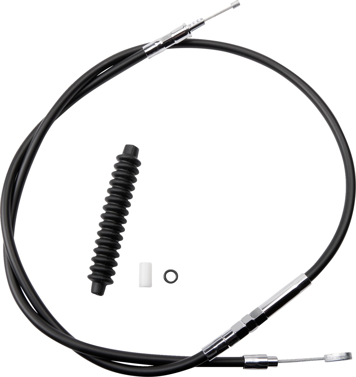 Drag Specialties Black Vinyl Clutch Cable Standard For Harley Sportster - Click Image to Close