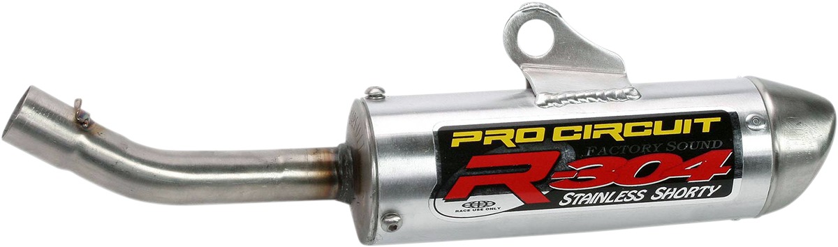 R-304 Shorty Aluminum Slip On Exhaust Silencer - 02-07 Honda CR125R - Click Image to Close