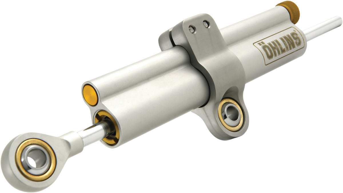 Universal 120mm Ohlins Piston Type Steering Damper / Stabilizer - Click Image to Close