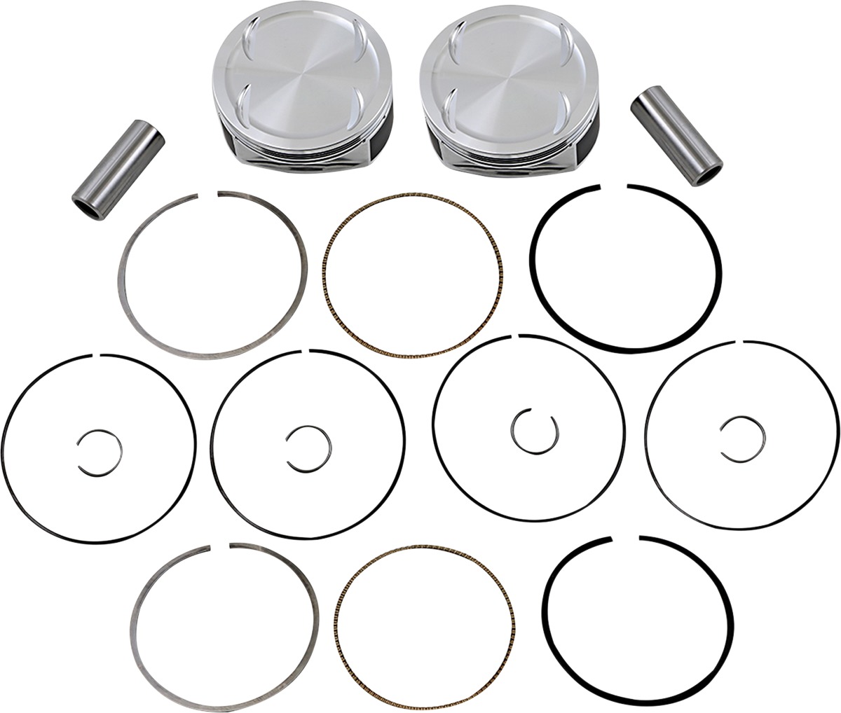 JE Pistons 4.250in 11.0:1 Piston Kit For Harley-Davidson Milwaukee 8 - 4.250in 11.0:1 piston kit for Harley Milwaukee 8 - Click Image to Close