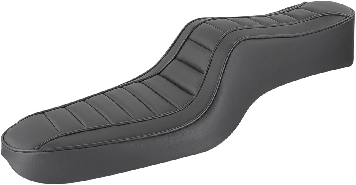Hog Killers Pleated 2-Up Seat - Black - For 79-03 Harley XL Sportster - Click Image to Close