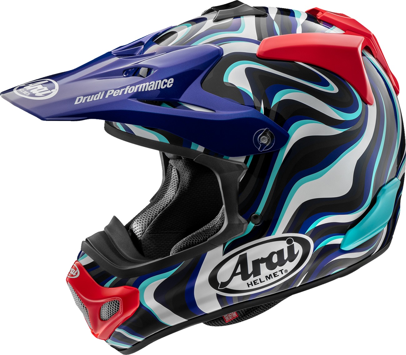 Arai VX-Pro4 Stream Helmet XL Multi - Off-road helmet with Stream graphic - Click Image to Close