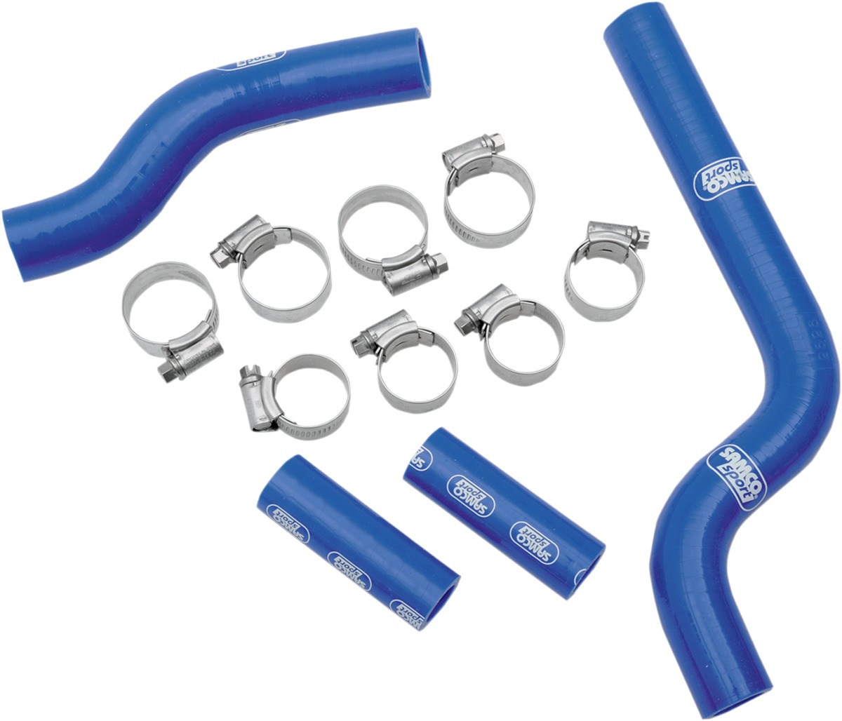 Radiator Hose/Clamp Kit Blue - For 00-21 Yamaha YZ250 - Click Image to Close