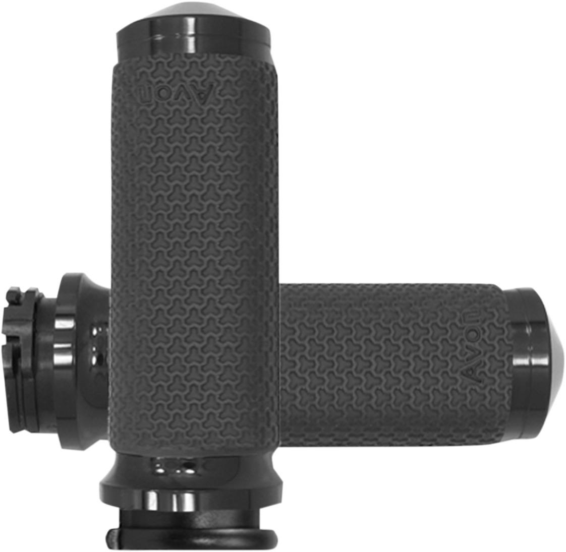Avon Memory Foam Grips 1" Black for Motorcycles - Click Image to Close