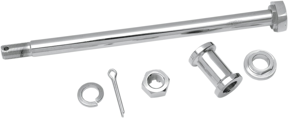 Drag Specialties Rear Axle Kit Chrome For Harley-Davidson XLH XLT XLCH KH - Rear axle kit for Harley-Davidson models - Click Image to Close