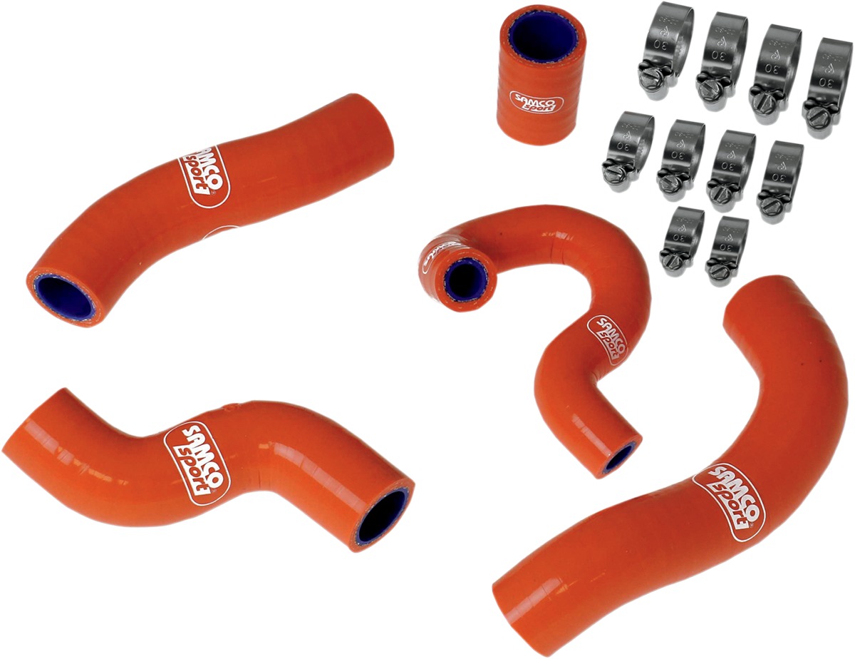 Orange Race Radiator Hose Kit w/Clamps - For 2012 KTM 450 XC-W - Click Image to Close