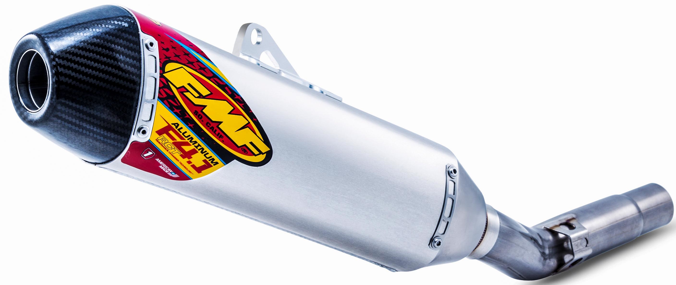 Factory 4.1 RCT Slip On Exhaust w/ Carbon Fiber End Cap - For 17-20 KX250F - Click Image to Close