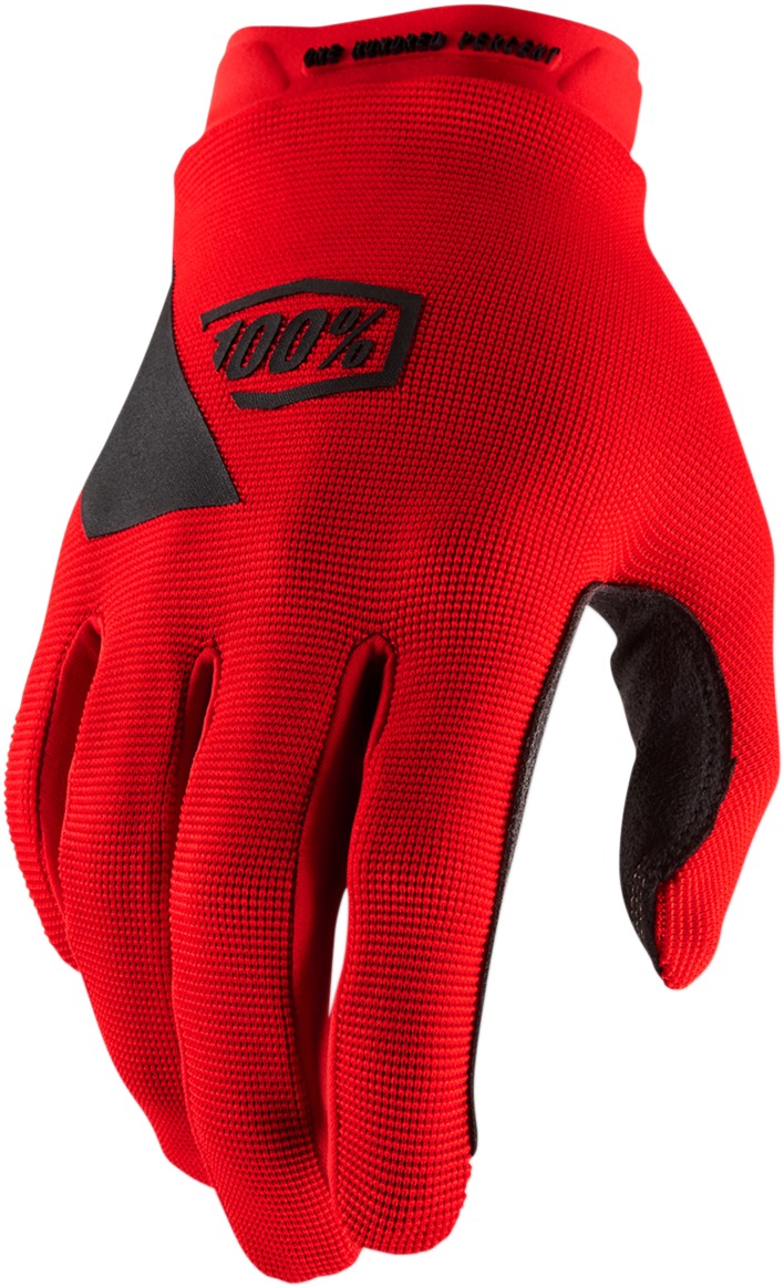 Ridecamp Gloves - Red Short Cuff Youth Medium - Click Image to Close
