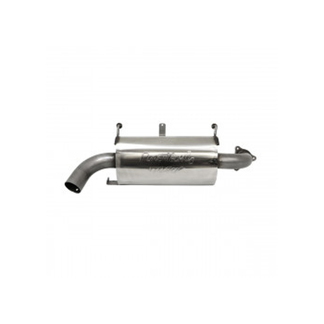 MBRP Sport Slip-On Exhaust Silver Fits 16-21 Polaris RZR XP 925 Turbo/S - Click Image to Close