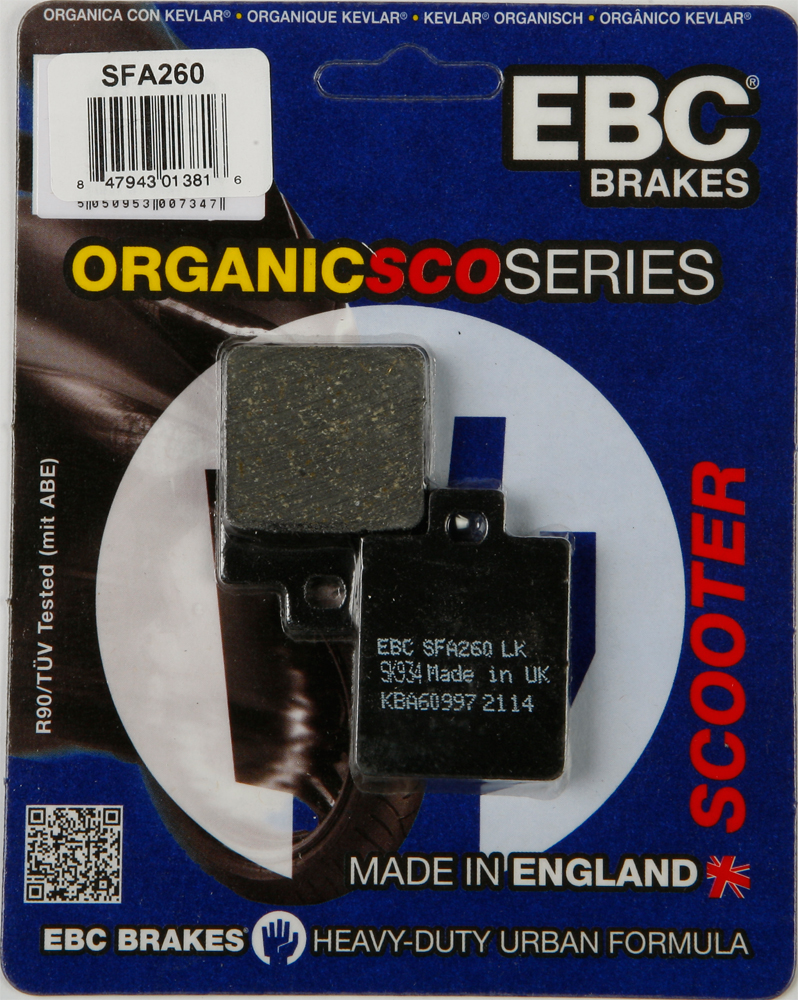 Standard Organic Brake Pads - Click Image to Close