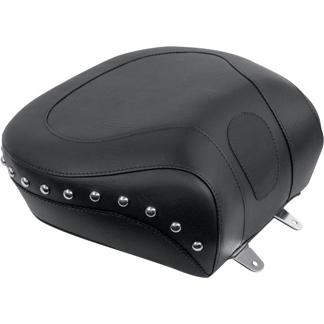 Mustang Recessed Studded Rear Seat Chrome 14" Wide - Click Image to Close